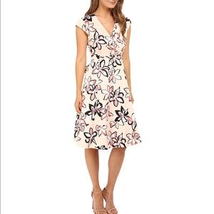 Kate Spade tiger lily wrap dress